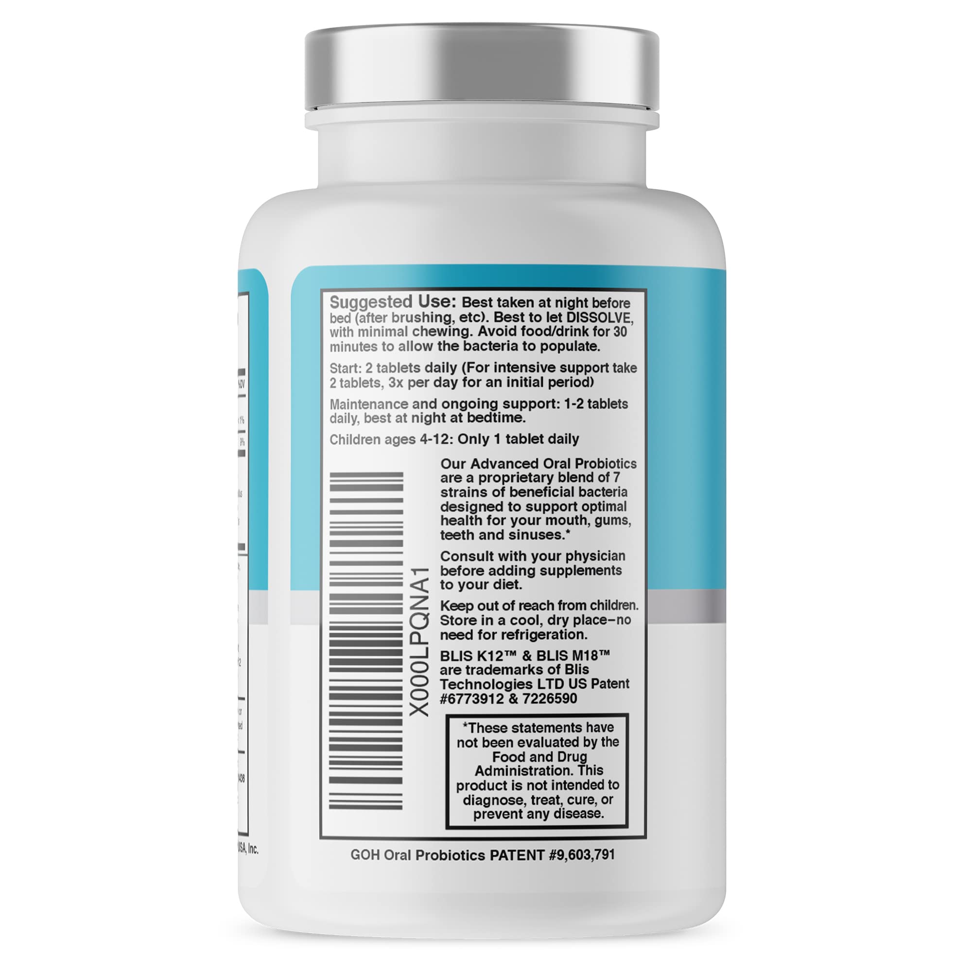 Oral Probiotics for Mouth Bad Breath Treatment for Adults: Dentist Formulated Advanced Great Oral HealthUS supplements
