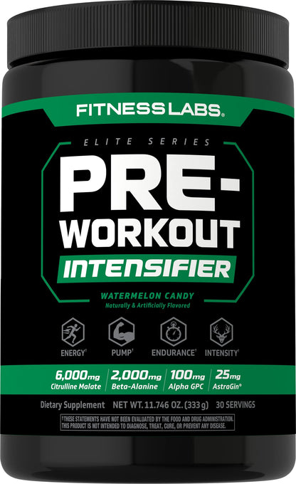 Fitness Labs Pre Workout Powder | for Men and Women | Intensifier Supplement | Watermelon Fitness LabsUS supplements