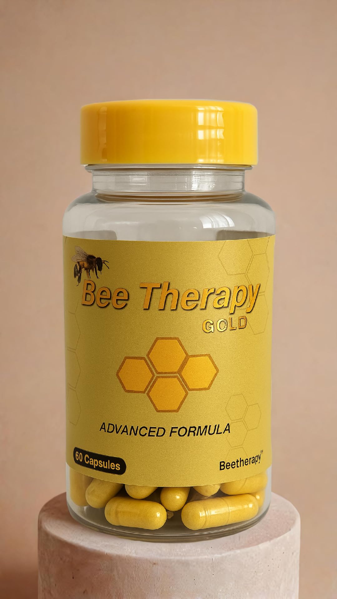 Natural Supplement - Bee Therapy Gold Venom Apitoxin Manuka Honey - Supports Inflammation & Mobility - Neck and Backache - Supports Joints & Muscles- Sprains, Bruises and Strains - Pack 1 60 Capsules Aus HealthcareAu supplements