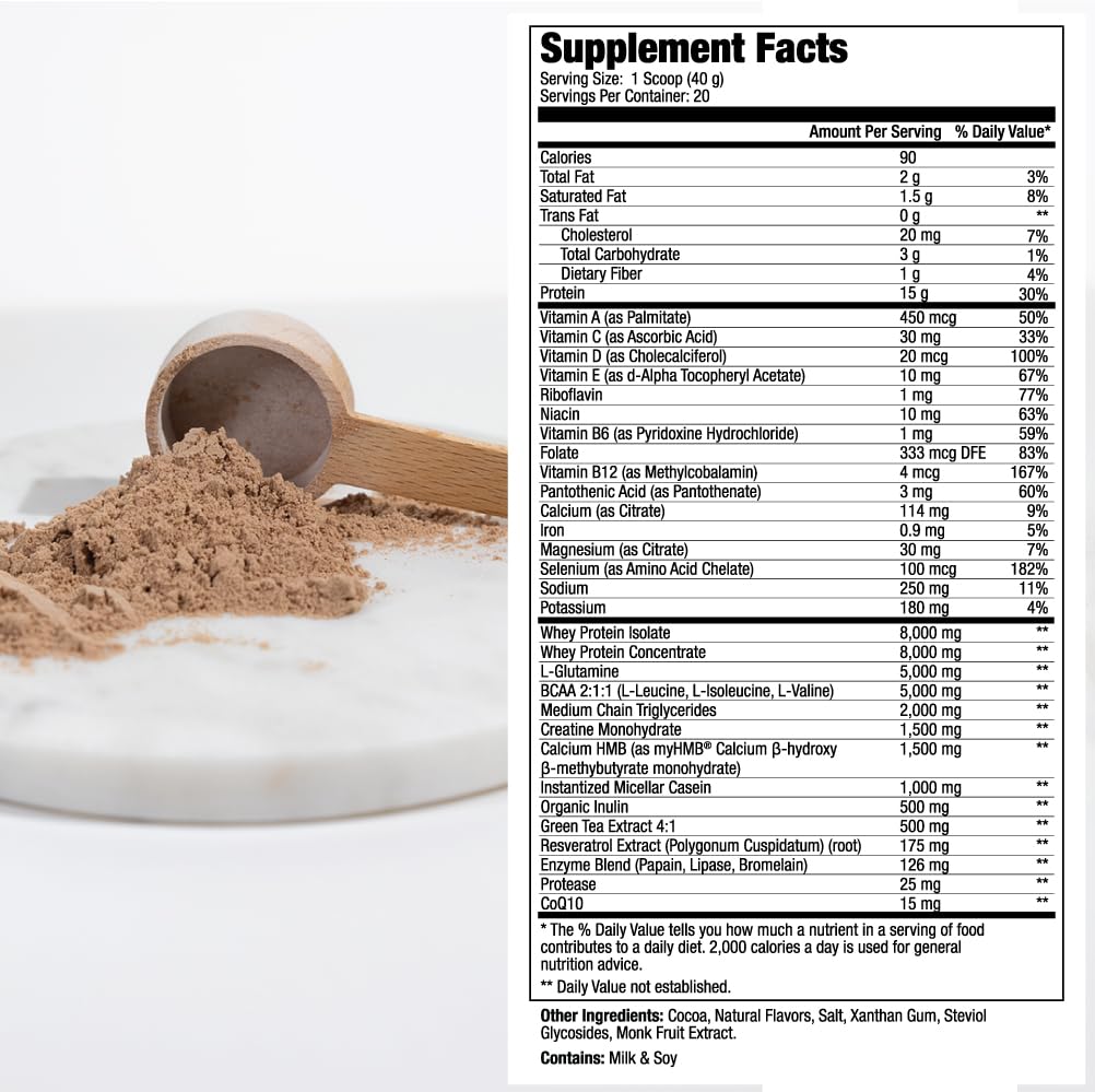 MEND Regenerate, Post Workout Recovery, Immune Support, and Sports Nutrition Supplement for Men and Women - Natural, Gluten Free, and Non-GMO - Cocoa Protein Powder, 20 Servings MENDAu supplements