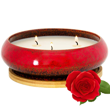 Scented Candles, 3 Wicks Large Rose Candles for Home Scented, 17 oz Aromatherapy Candle Gifts ARTKETTYAu supplements