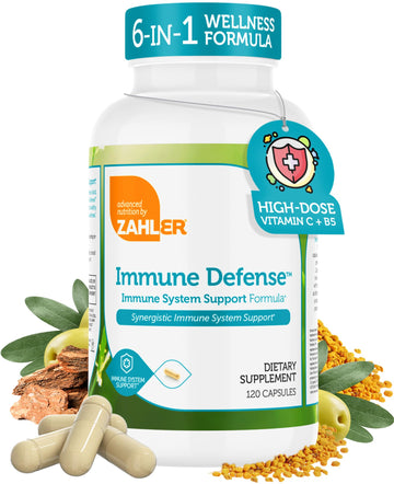 Zahler Immune Defense, Immune System Support, Certified Kosher, 120 Capsules ZahlerAu supplements