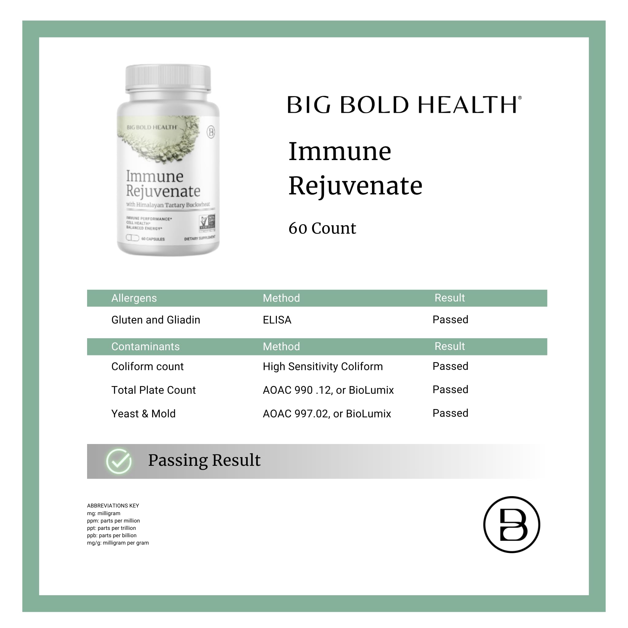 BIG BOLD HEALTH HTB Immune Rejuvenate - Polyphenols Supplement for Immune Support with Himalayan Tartary Buckwheat - Gluten Free, Dairy Free, Non-GMO Formula - 60 Vegetarian Capsules BIG BOLD HEALTHAu supplements