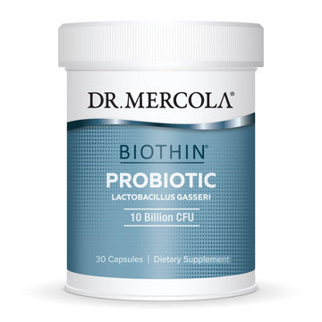 Dr. Mercola Biothin Probiotic - Digestive Health Supplement - Supports Healthy Metabolism - GMO-Free, Gluten-Free & Soy-Free - 30 Delayed-Release Capsules (30 Servings) Dr. MercolaAu supplements