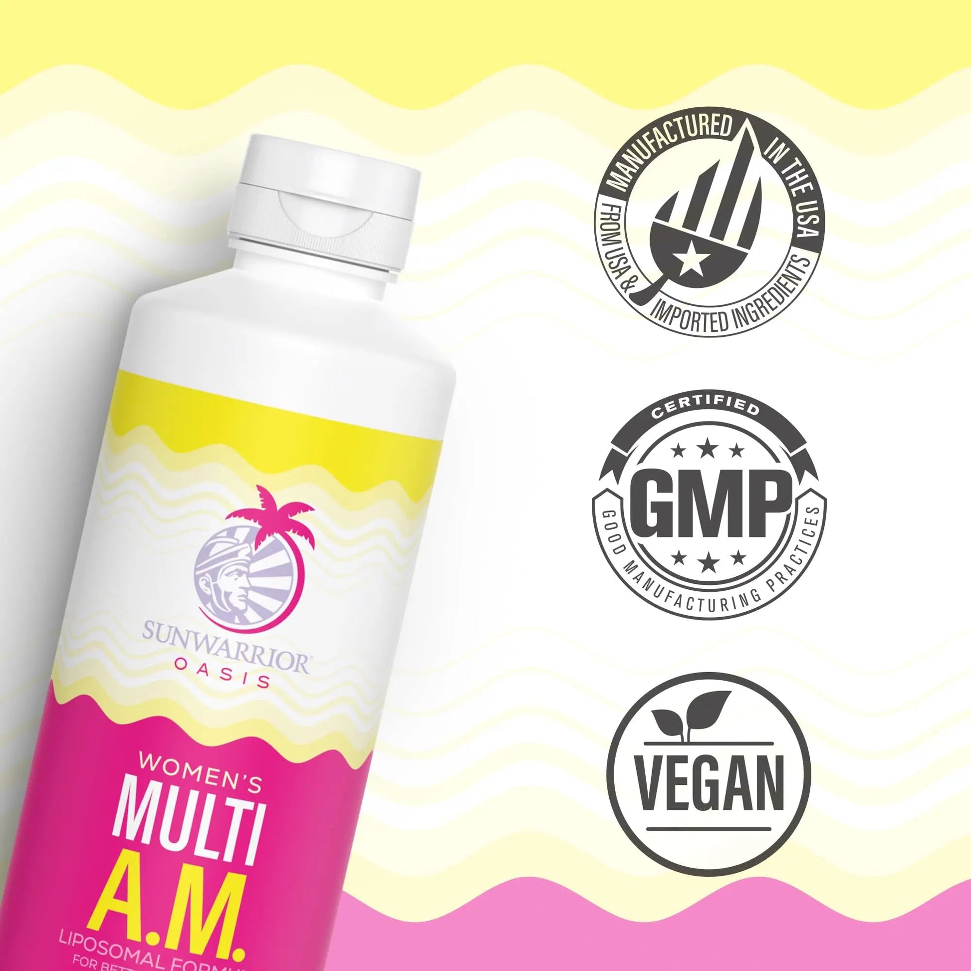 Liquid Multivitamins for Women Immune Support Supplement Liquid Vitamins for Women Multi | with B Vitamins D3 Lions Mane Ginseng Curcumin MCT Oil | SunwarriorAu supplements
