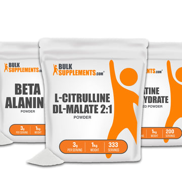 BULKSUPPLEMENTS.COM L-Citrulline Malate 2:1 Powder 1KG with, Beta Alanine Powder BULKSUPPLEMENTS.COMAu supplements