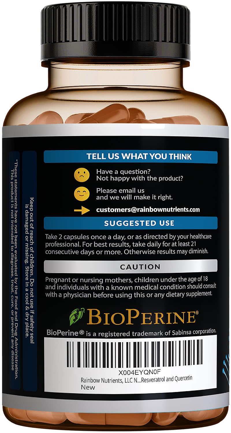 NMNH Supplement (NMN Alternative) NAD Booster for Anti-Aging, Cellular Energy & Nice Skin- Dihydronicotinamide mononucleotide, Resveratrol, Quercetin & BioPerine® for Max Absorption- 60 caps Rainbow Nutrients, LLCAu supplements