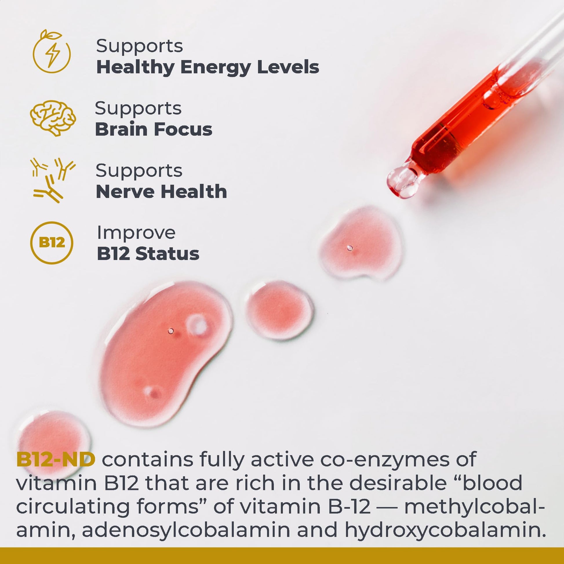 Premier Research Labs B12-ND - Vitamin B12 Liquid, B12 Vitamins, B12 Drops, B-12 Tincture with Methylcobalamin, Adenosylocobalamin, Hydroxcobalamin, 1000 mcg B12 Per Serving - 2 Fl Oz Premier Research LabsAu supplements