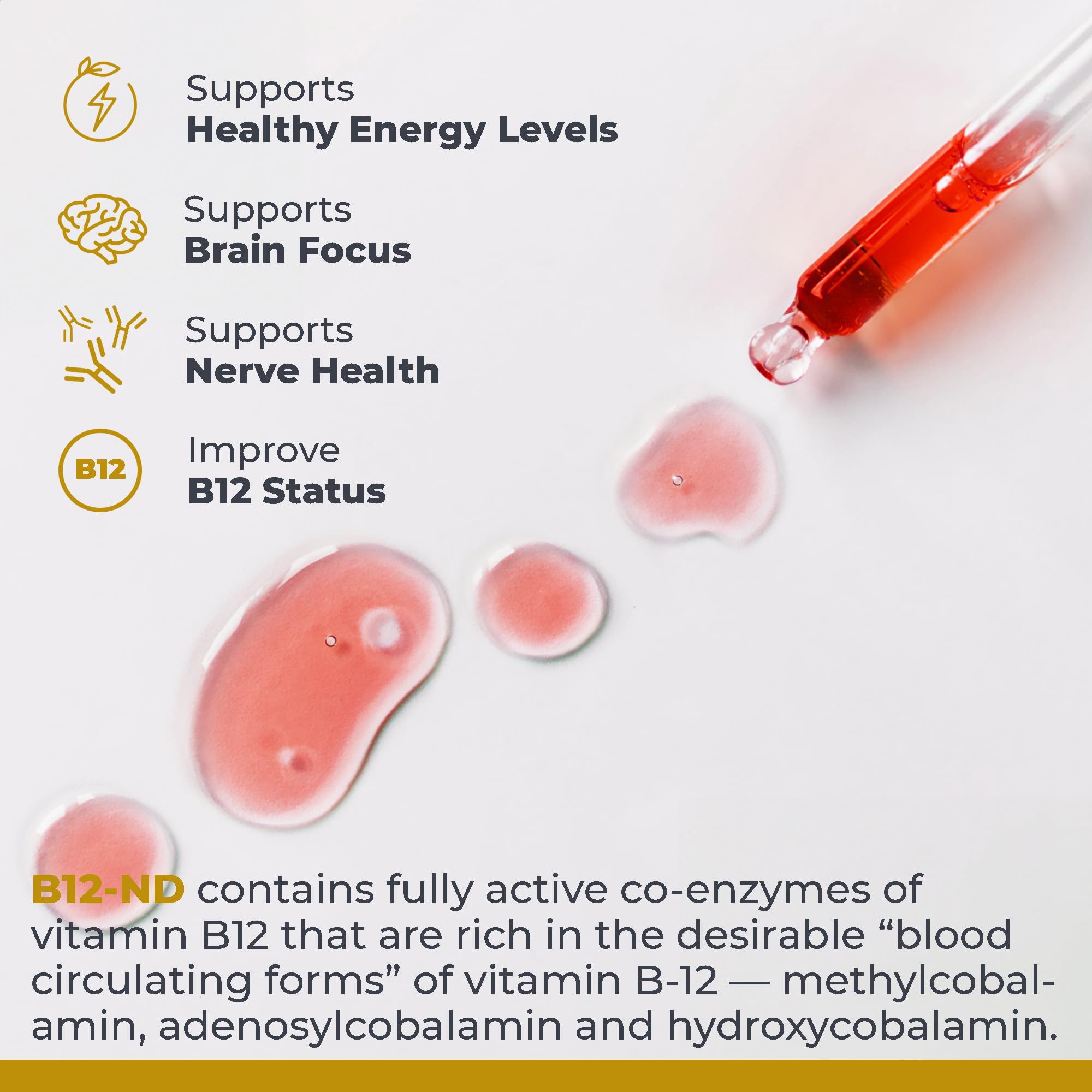Premier Research Labs B12-ND - Vitamin B12 Liquid, B12 Vitamins, B12 Drops, B-12 Tincture with Methylcobalamin, Adenosylocobalamin, Hydroxcobalamin, 1000 mcg B12 Per Serving - 2 Fl Oz Premier Research LabsAu supplements