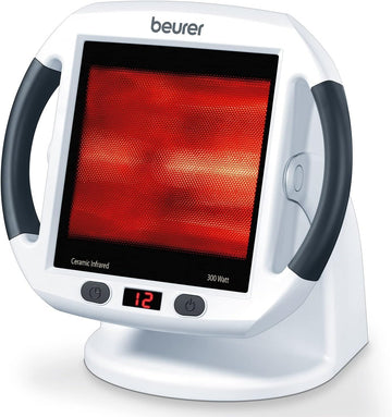 Beurer IL50 Infrared Heat Lamp Heated Red Light Therapy Lamp for Body, Face, Sinuses, & Skin - Effective BeurerAu supplements