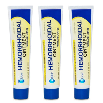 Hemorrhoidal Pain Relief Ointment 2 oz (56g) Per Tube Hemorrhoid Treatment for Fast Acting Itch, Swelling, and Maximum Strength Pain Relief (3 Pack) Hemorrhoidal OintmentAu supplements