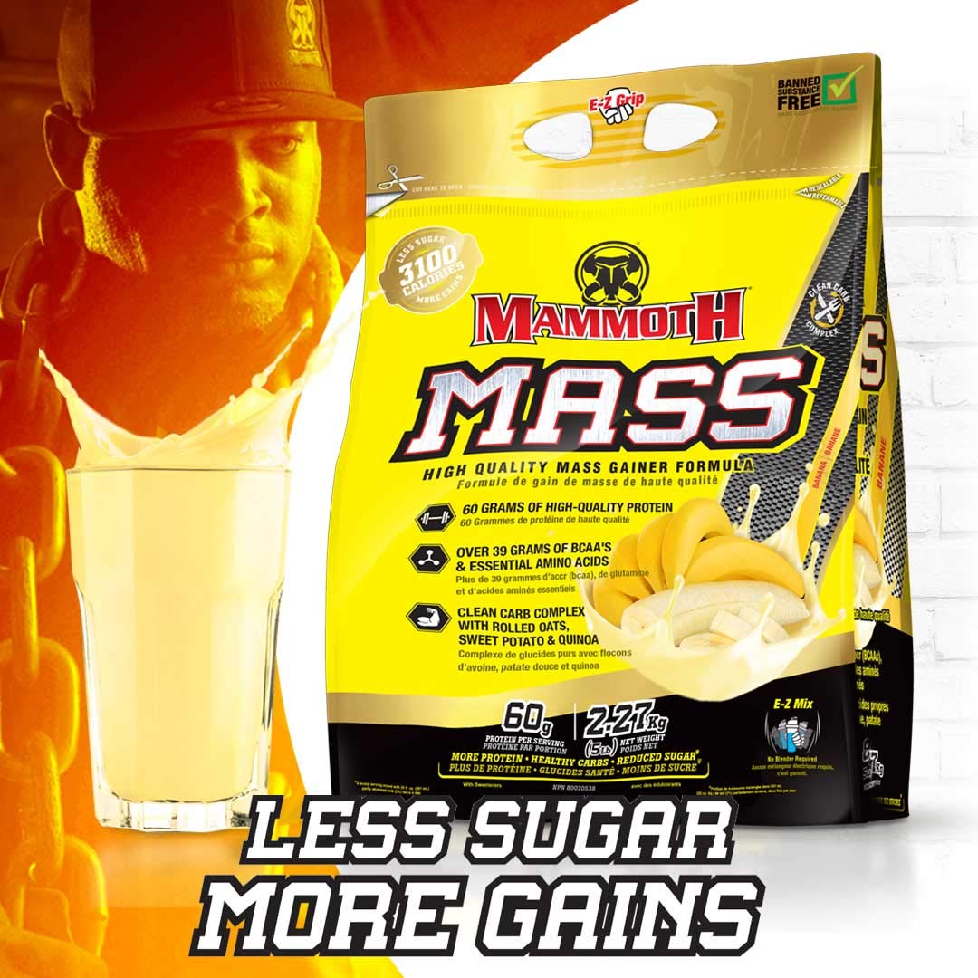 Interactive Nutrition Mammoth Mass Supplement, 5 lbs, Banana, 2.2kg Banana MammothAu supplements