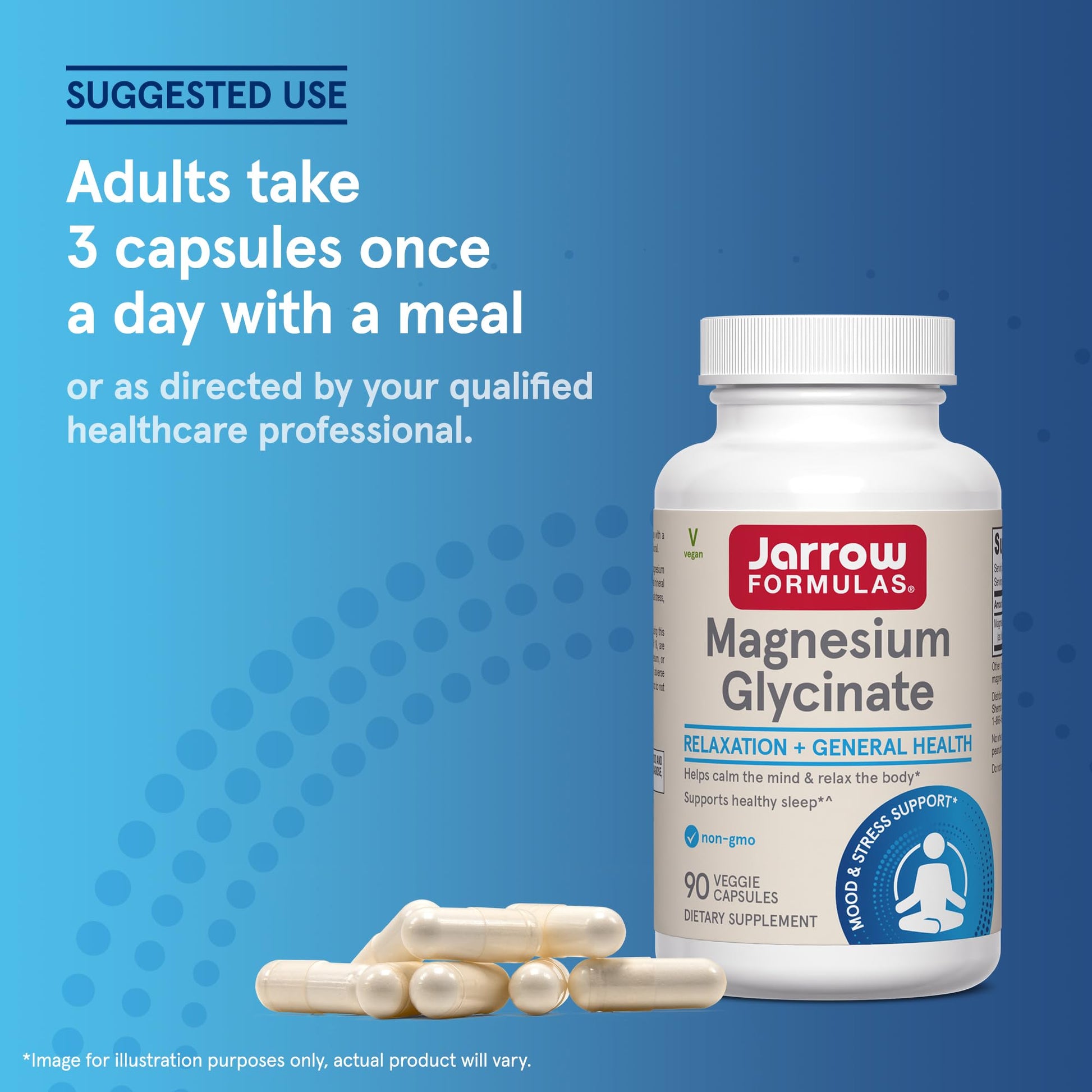 Jarrow Formulas Magnesium Glycinate Veggie Capsules - 360 mg Magnesium per Serving, Supports Relaxation and Healthy Sleep, 90 Count, 30 Day Supply Jarrow FormulasAu supplements