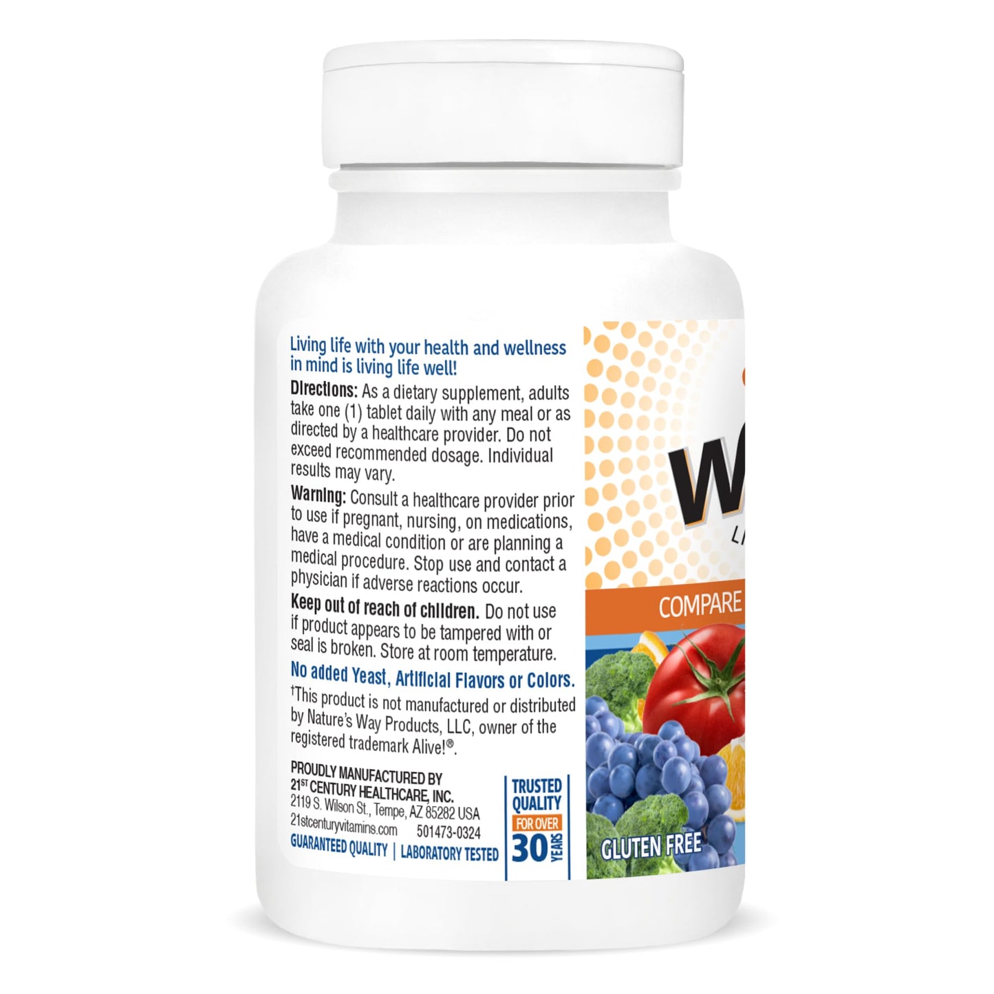 21st Century Wellify Men's Energy Multivitamins with Minerals, 65 Count 21st CenturyUS supplements