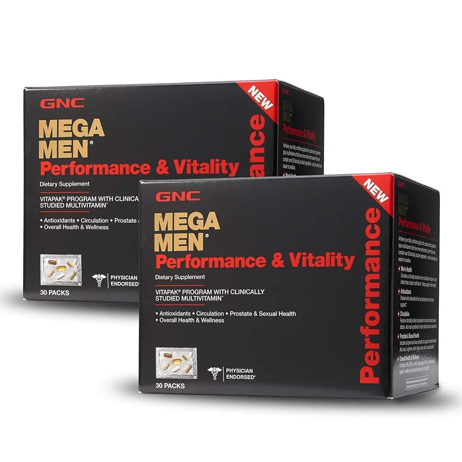 GNC Mega Men Performance Vitality - 30 Packs GNCAu supplements
