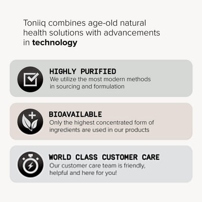 Toniiq 200 Billion CFU Probiotic Supplement 30 Verified Third-Party Tested Strains - Fully Shelf-Stable Probiotics Formula ToniiqUS supplements