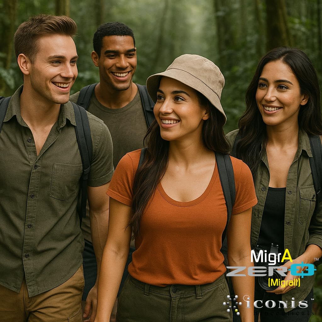 Migraine Relief, Quad-Formula with PA-Free Butterbur (150mg), CoQ10 (300mg), Magnesium Glycinate (300mg), High-Dose Riboflavin (400mg) - MigrA Zero (120 Caps) Optimal Dosing for Migraine Sufferers Iconis BioceuticalsAu supplements