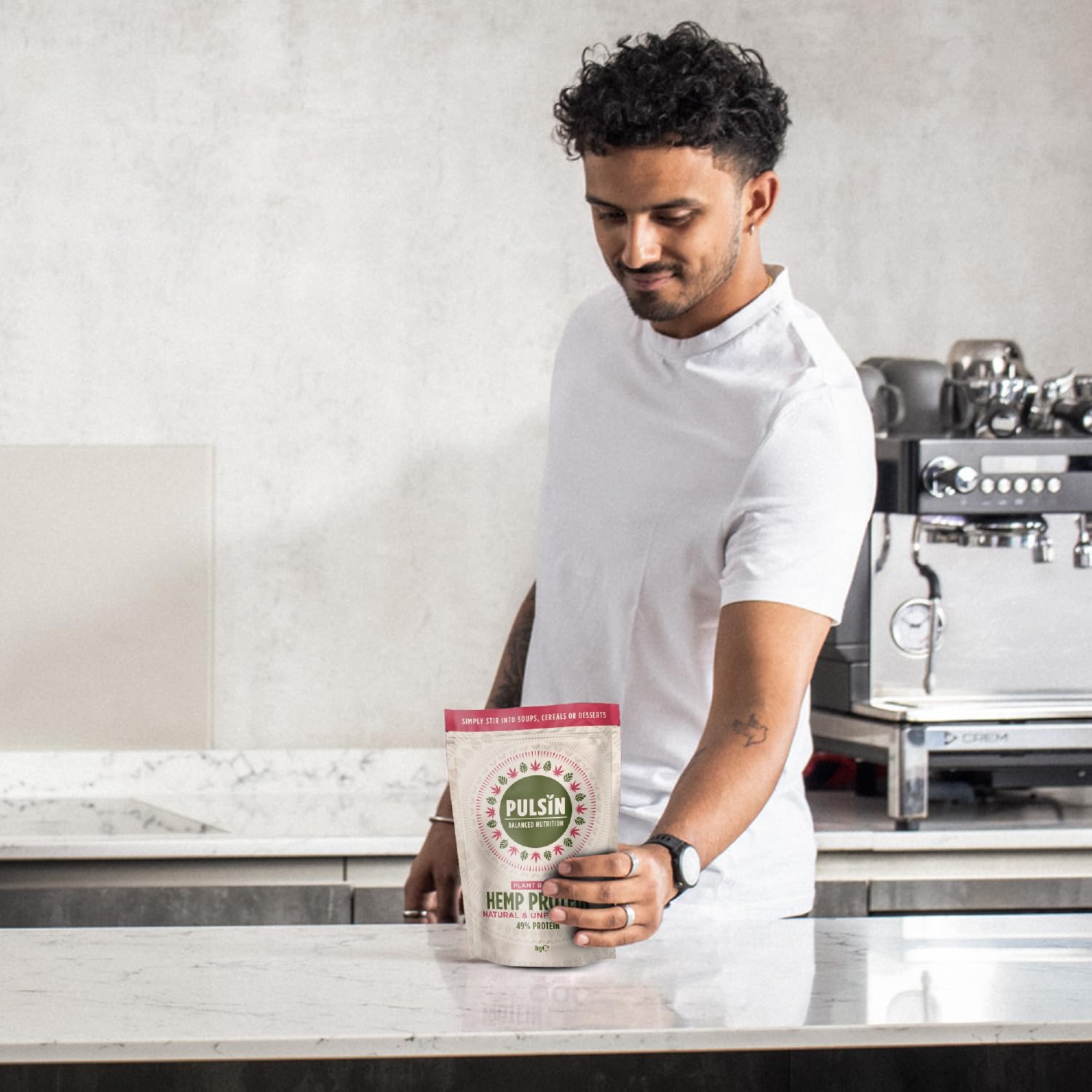 Pulsin - Natural Unflavoured Vegan Hemp Protein Powder - 1kg - 4.9g Protein, 0.4g Carbs, 35 Kcal Per Serving PulsinAu supplements