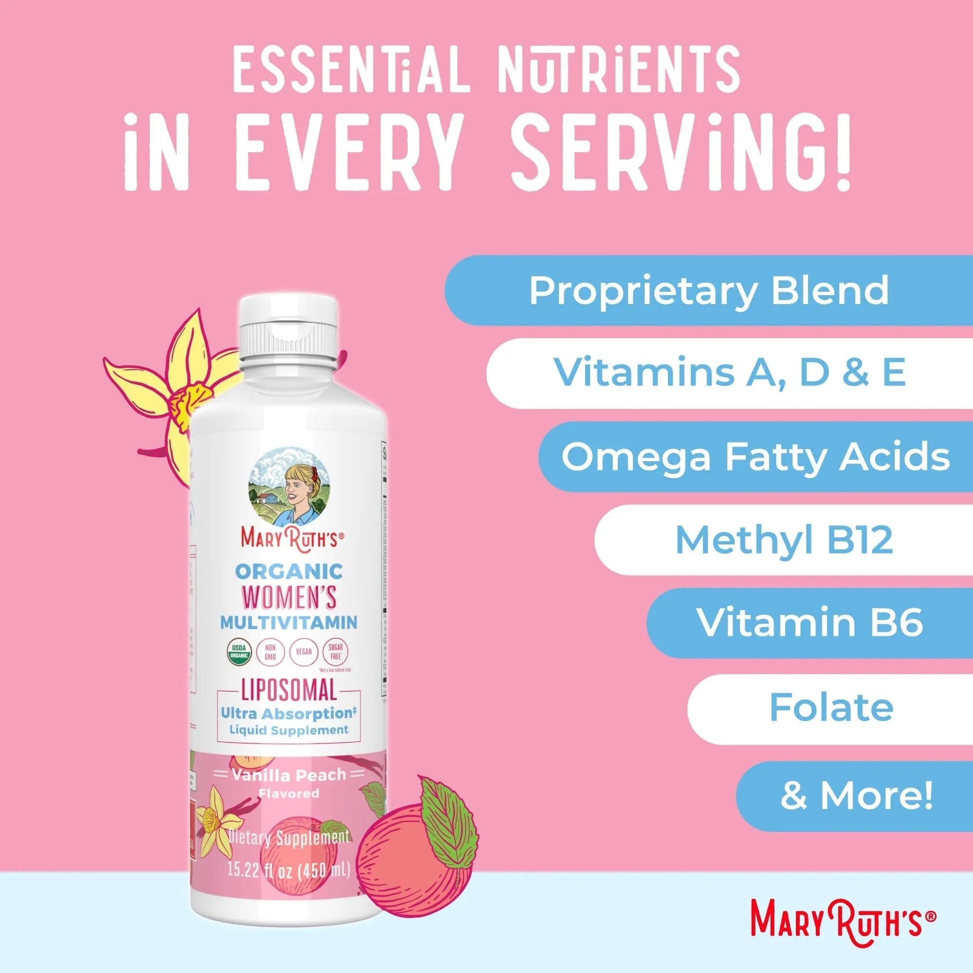 MaryRuth Organics USDA Organic Multivitamin for Women, Sugar Free Womens Multivitamin, Liquid Vitamins for Women MaryRuth OrganicsAu supplements