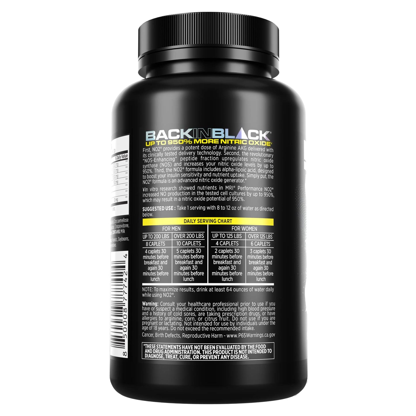 MRI Performance NO2 Nitric Oxide Original Formula All Day Perpetual Pump, Stim-Free MRIUS supplements