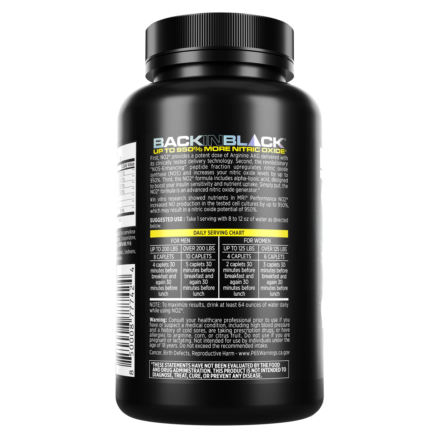 MRI Performance NO2 Nitric Oxide Original Formula All Day Perpetual Pump, Stim-Free MRIAu supplements