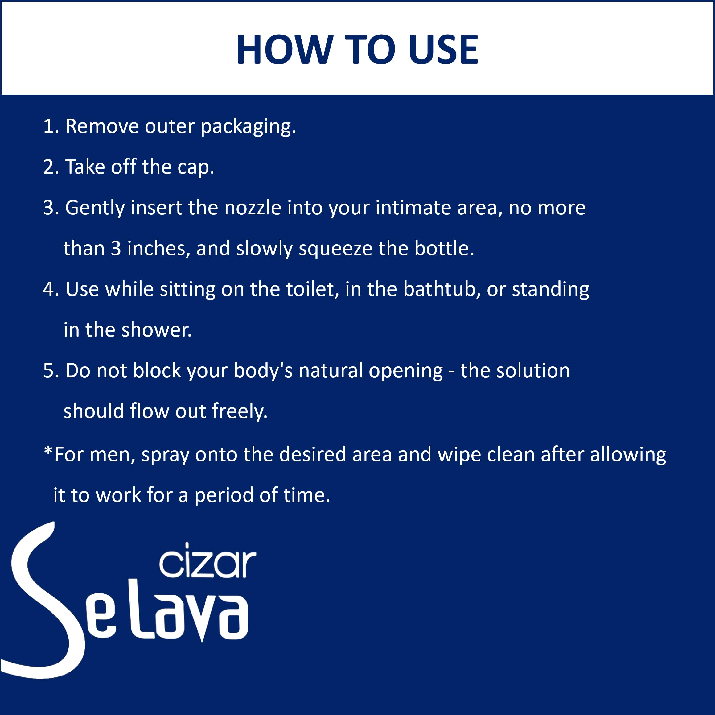 Cizar - Selava, Feminine Wash 15ml 7ea, Gynecologists Developed, Preservative-Free CizarAu supplements