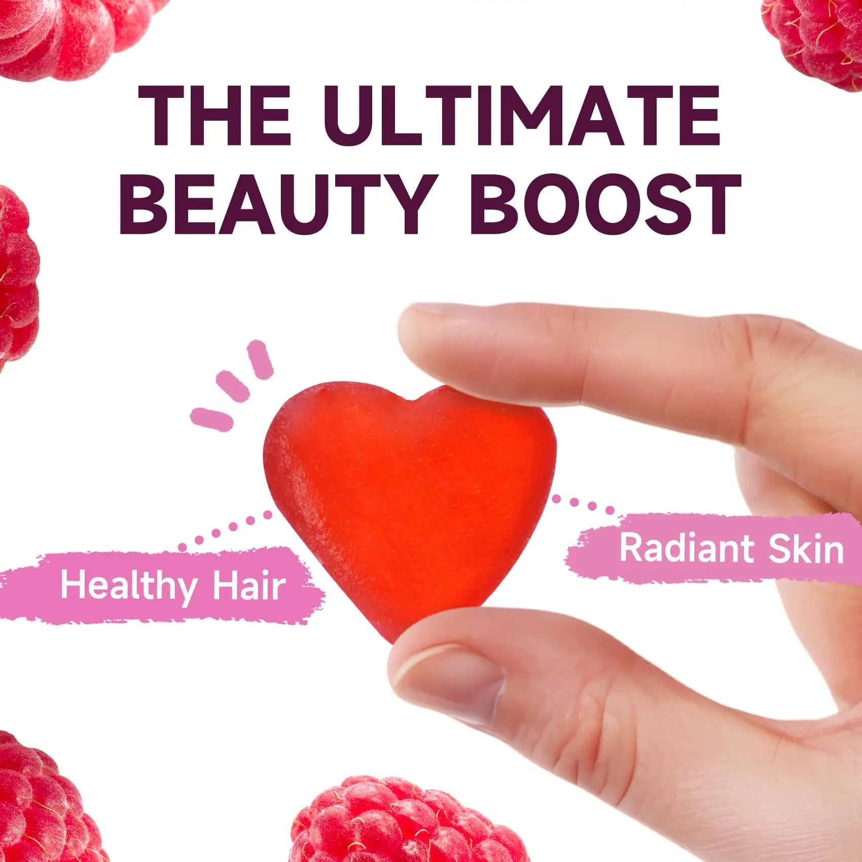 CAUPIA Hair Skin and Nails Gummies, All-in-One Advanced Formula Supports Hair Growth - Skin Health & Nail Strength - 30 Gummies CAUPIAAu supplements