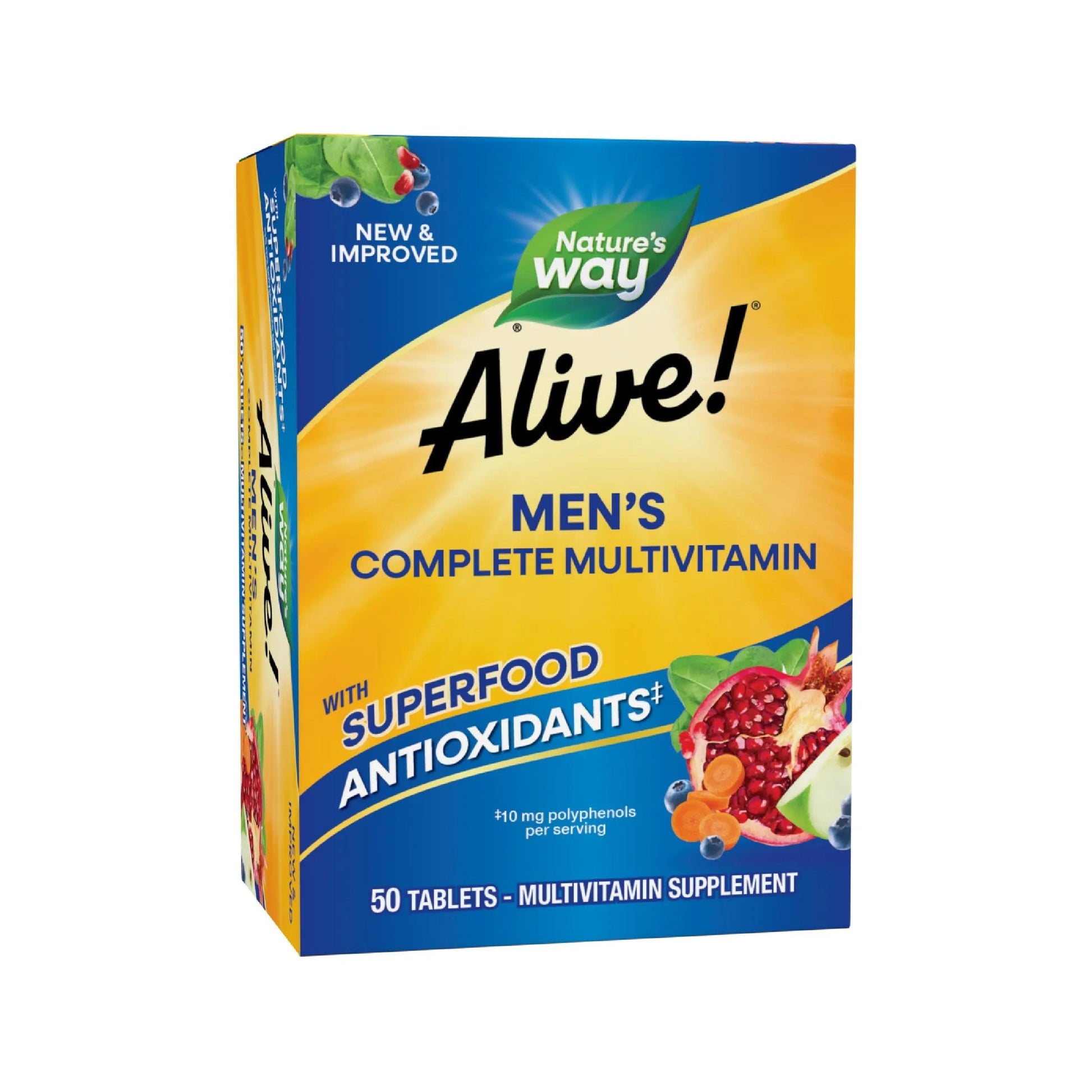 Nature's Way Alive! Men's Complete Multivitamin, Supports Energy Metabolism & Muscle Function*, B-Vitamins, Superfood Antioxidants Nature's WayAu supplements