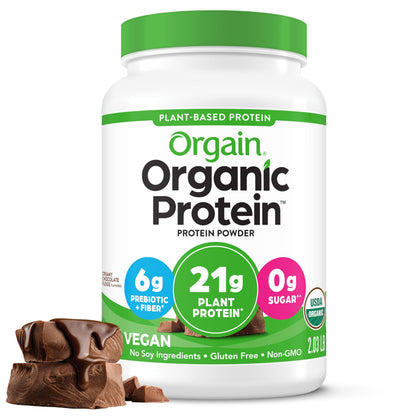 Orgain Organic Vegan Protein Powder, Creamy Chocolate Fudge - 21g Plant Based Protein OrgainUS supplements