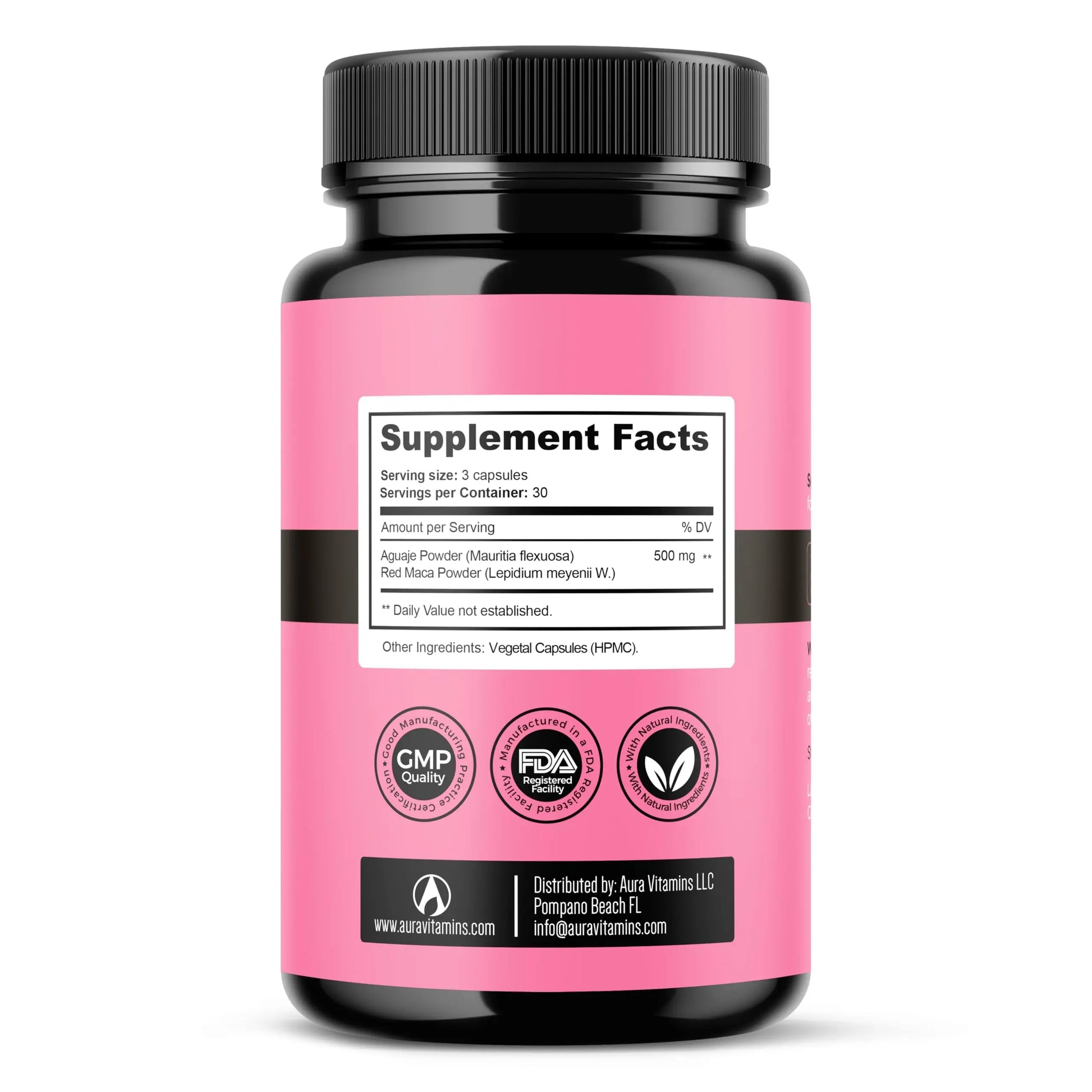 Fertili-t Female (90 Caps) Natural Fertility Support, Hormonal Balance & Prenatal Vitamins for Women, Conception Support, Natural Fertility Supplement with Aguaje & Red Maca (30-Day Supply) (1) AURA VITAMINSnz supplements