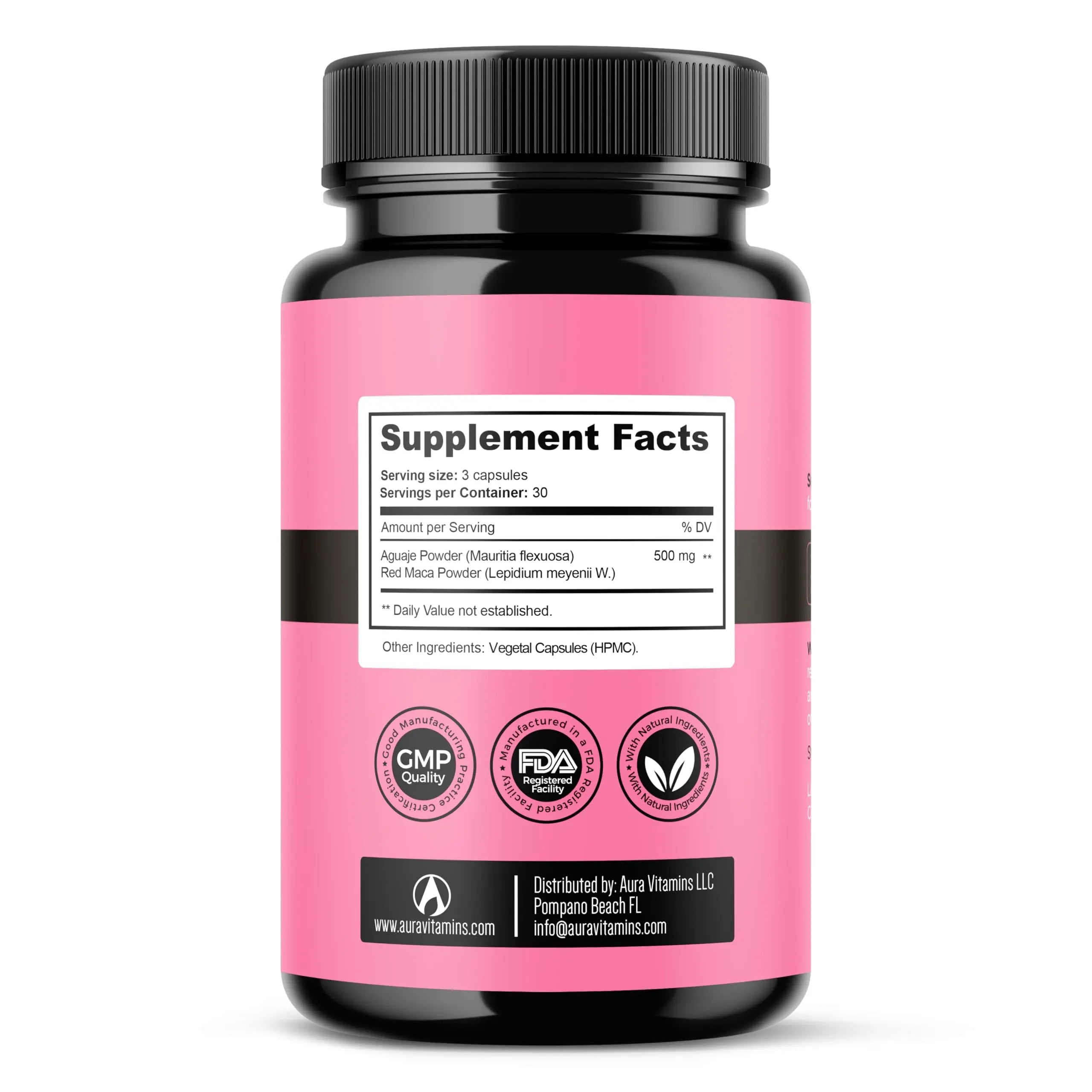 Fertili-t Female (90 Caps) Natural Fertility Support, Hormonal Balance & Prenatal Vitamins for Women, Conception Support, Natural Fertility Supplement with Aguaje & Red Maca (30-Day Supply) (1) AURA VITAMINSnz supplements