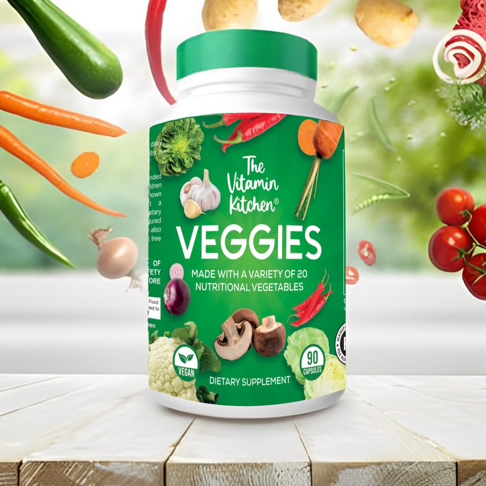 The Vitamin Kitchen Fruit and Veggie Supplements-90 Fruits, 90 Veggies Capsules The Vitamin KitchenAu supplements