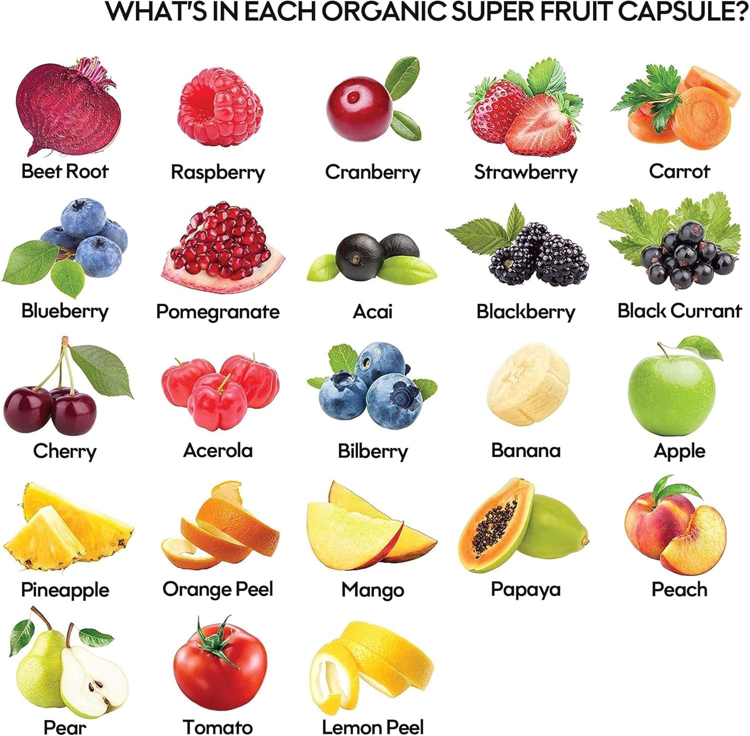 Fruits and Veggies Supplement Powerfull Blend of 39 Whole Fruits and Veggies, Fills Nutritional Gaps, Get Energy, Well-being. USA Made Non-GMO/Vegan/Gluten Free. Packaging May Vary (60 Day Supply) ROOTIEAu supplements