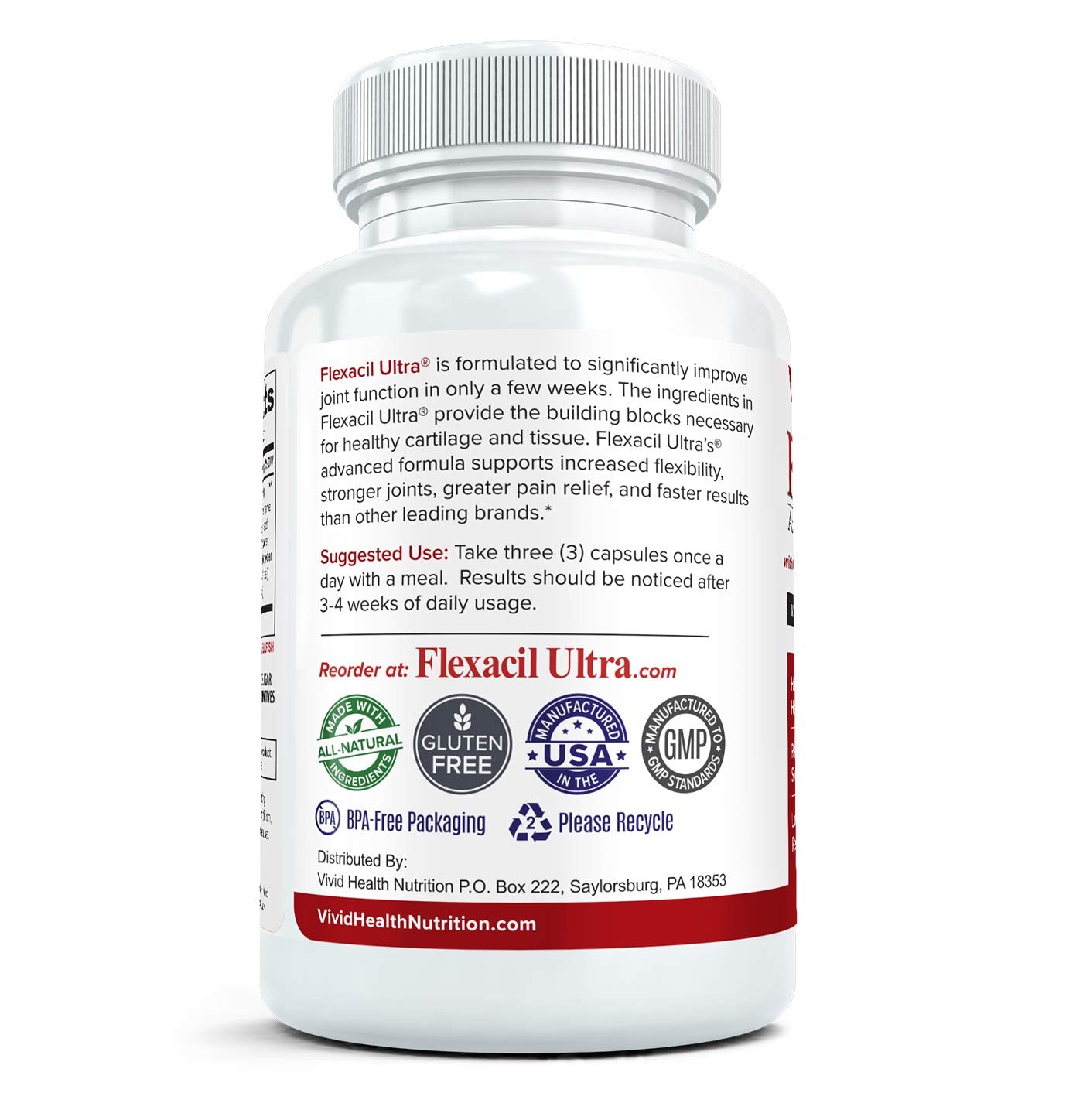 Flexacil Ultra Joint Health & Support Supplement with Glucosamine, Chondroitin Flexacil UltraUS supplements