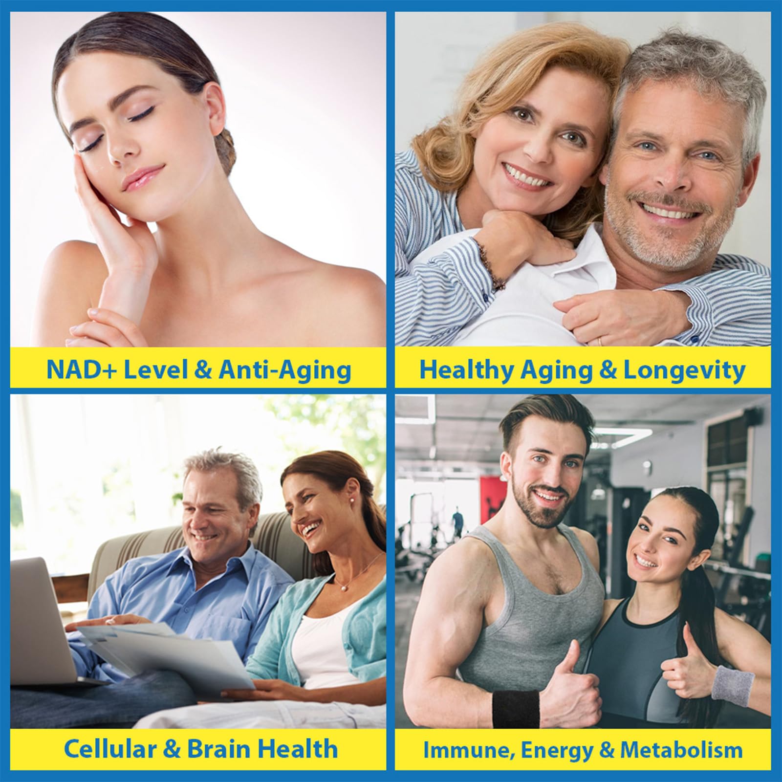 NMNH (NMN Supplement Alternative) NAD Supplements for Anti Aging, Energy, Immune, Focus (Dihydronicotinamide Mononucleotide) 500mg, to Boost NAD+ Levels As We Age, Pure Organic - 60 Capsules BeyyolyAu supplements