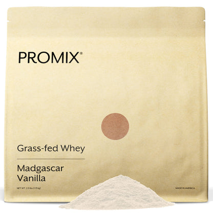 Promix Whey Protein Powder, Vanilla - 2.5lb Bulk - Grass-Fed & 100% All Natural ProMix NutritionUS supplements