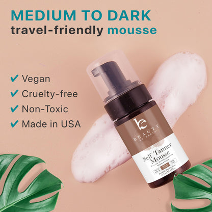 Self Tanner Tanning Mousse Kit - USA Made with Natural & Organic Ingredients Beauty by EarthUS supplements