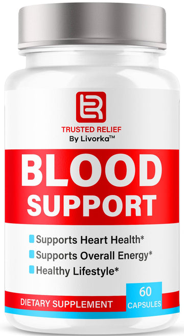 Trusted Relief Blood Support Capsules - Official TrustedRelief Blood Support Vitamin Pills, Natural Trusted Relief Advanced Premium Formula Wellness & Overal Health, 60 Capsules for 1 Month LIVORKAAu supplements