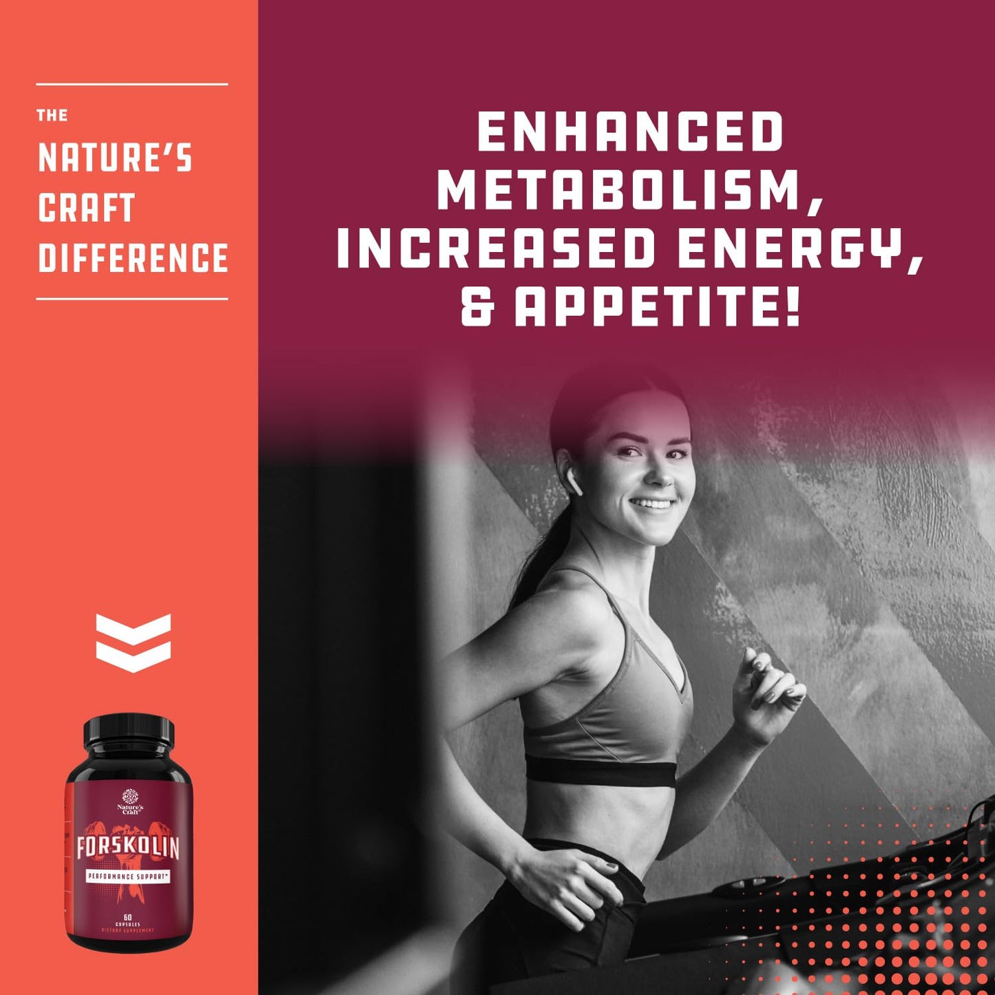 Pure Forskolin Extract - Fat Burning & Metabolism Boosting Weight Loss Supplement Natures CraftUS supplements