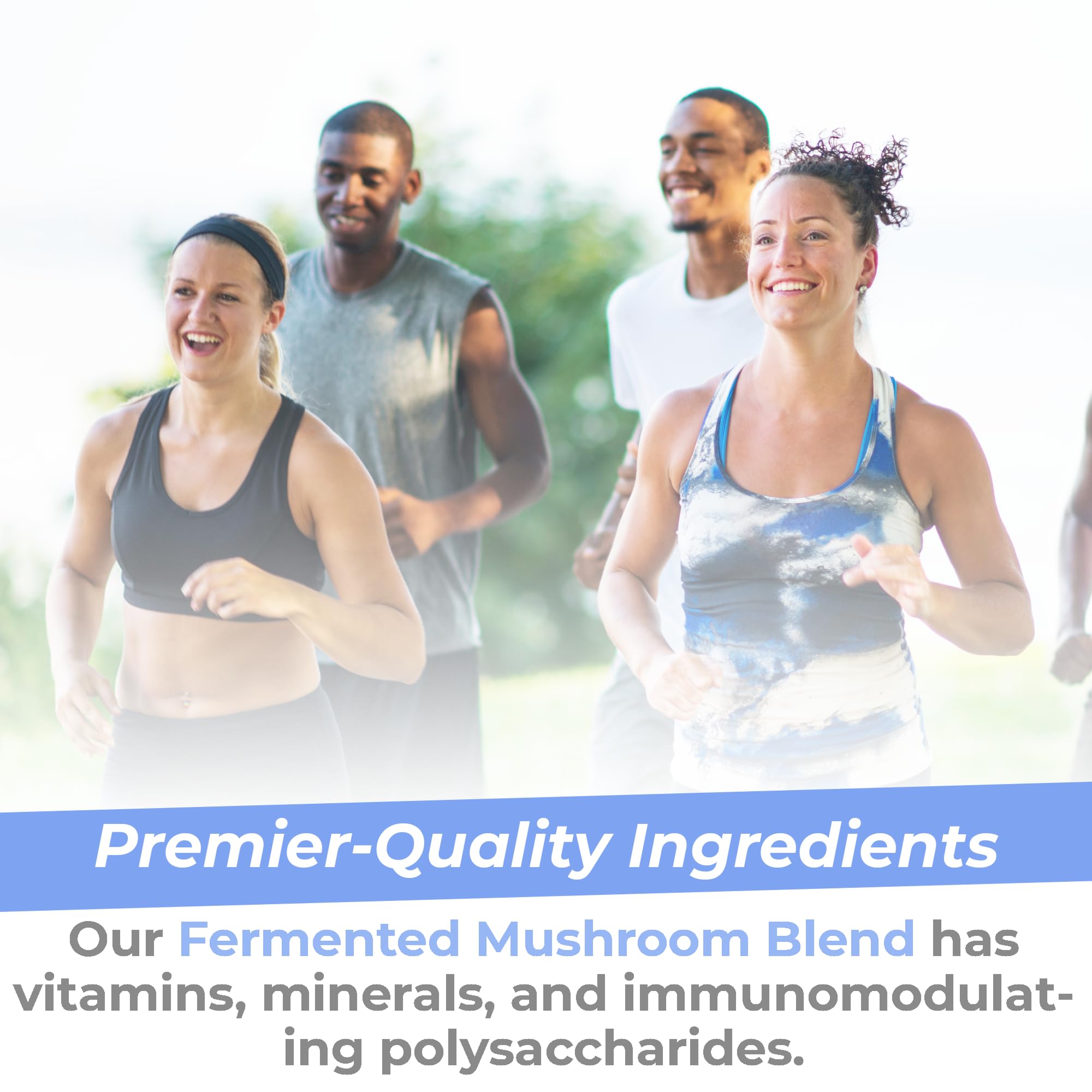 Premier Research Labs Premier Fermented Mushroom Blend - Reishi Mushroom Powder, Mushroom Extract for Drinks, Coffee, Mushroom Complex with Turkey Tail, Cordyceps for Immune & Gut Health - 7.4 oz Premier Research LabsAu supplements
