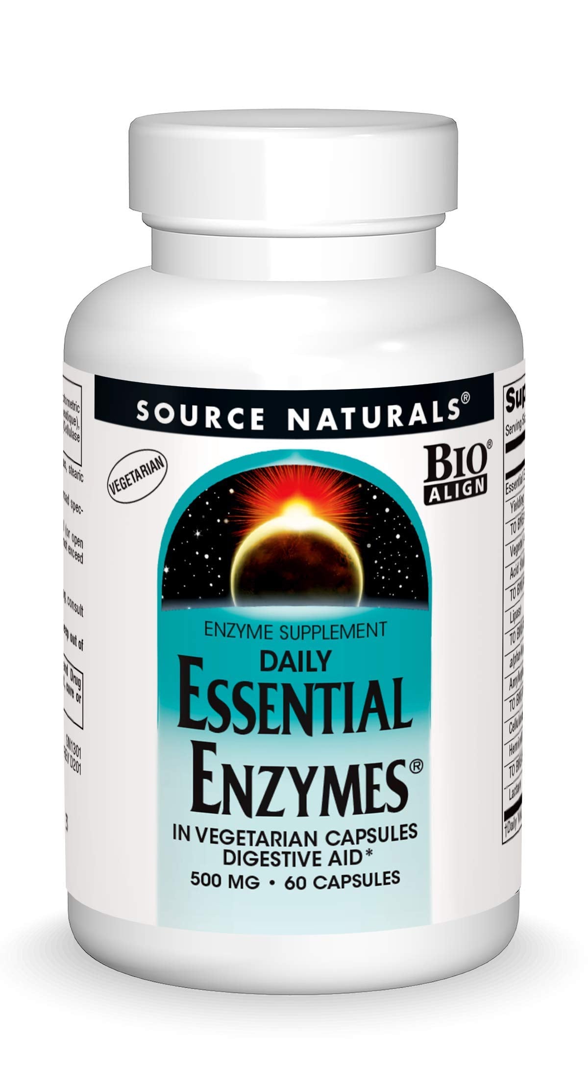 Source Naturals Essential Enzymes 500mg Bio-Aligned Multiple Enzyme Source NaturalsUS supplements