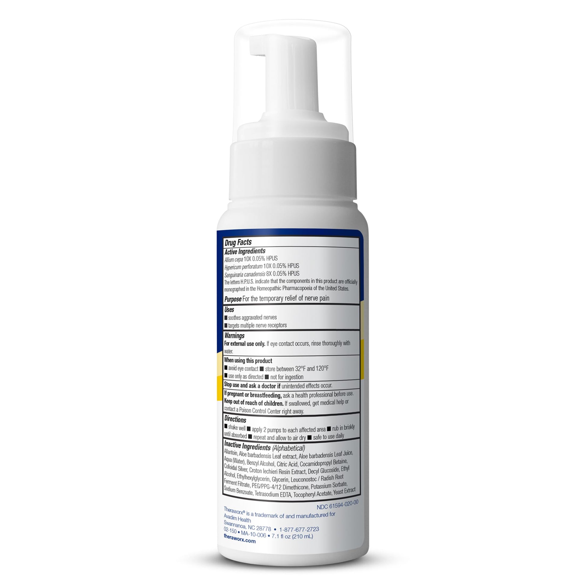Theraworx Fast-Acting Nerve Relief Foam Aggravated Nerve Discomfort Relief - 7.1 oz - 1 Count TheraworxAu supplements