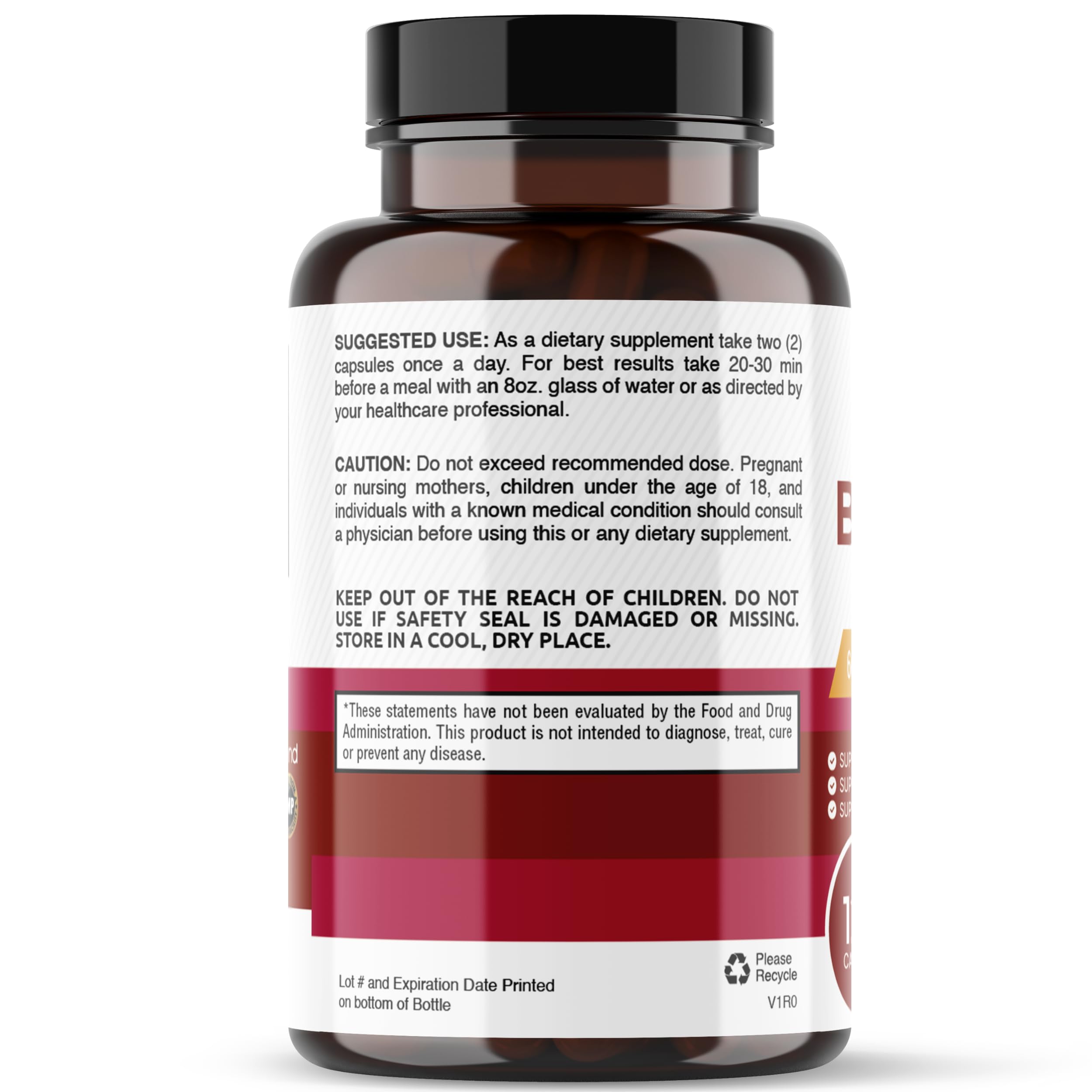 healblend Organic Nitric Oxide Beet Root Capsules 1300mg - Support Immune System healblendAu supplements