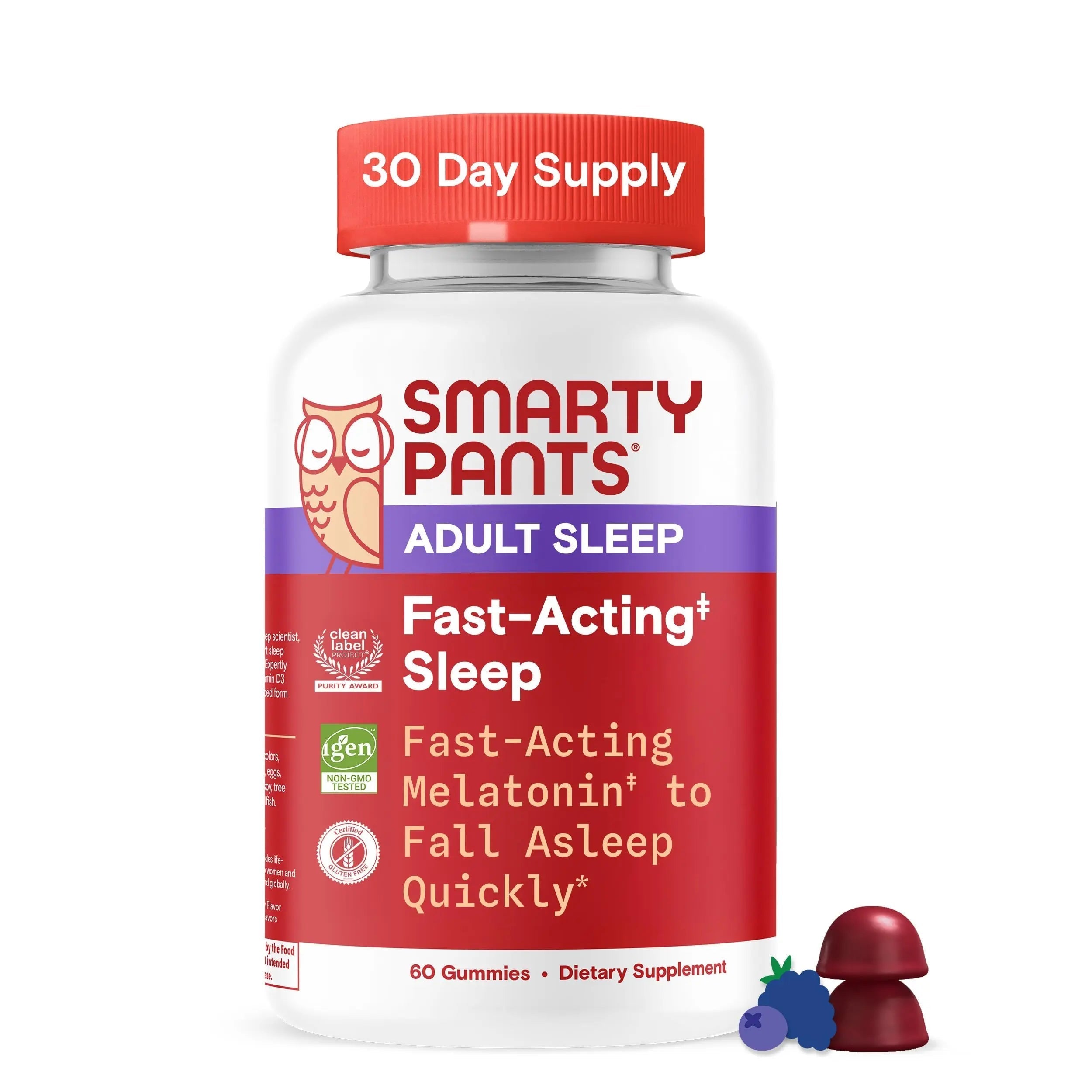 SmartyPants Adult Sleep Gummies with Melatonin: Magnesium & L-Theanine, Drug-Free, Non-Habit Forming Sleep Aid SmartyPantsAu supplements