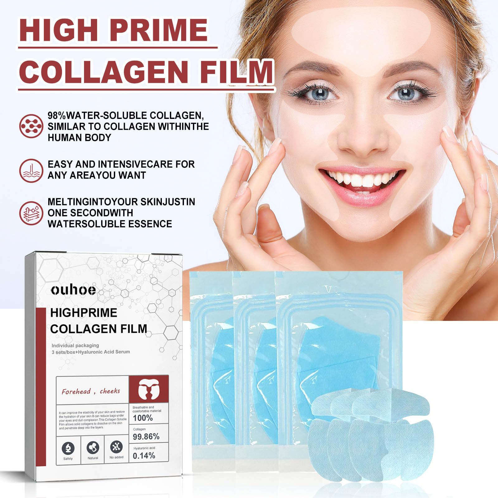 Melting Collagen Film, Peptide Collagen Film, Soluble Collagen Supplement Film With Hydrolysed Collagen OrgrulAu supplements