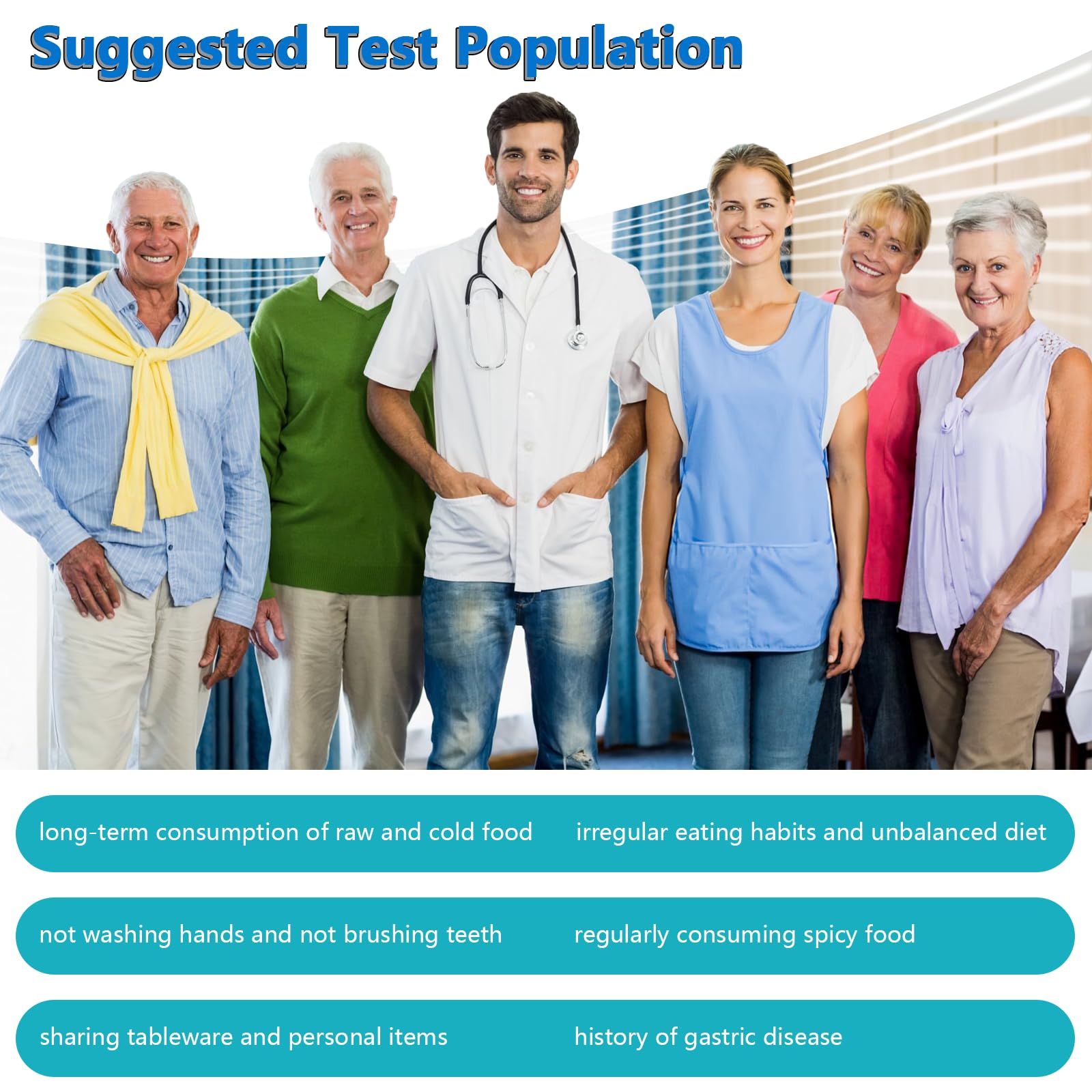 H Pylori Test Kit, Helicobacter Pylori Test Kit - Fast and Accurate, Self-Test at Home, Results in 10-15 Minutes, No Lab Visit Required OUROZOAu supplements