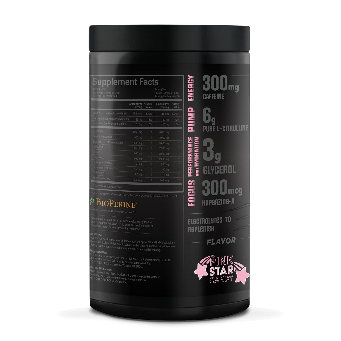 Natty Labs Prehistoric Pump Pre Workout - Preworkout Energy Supplement · 300mg Caffeine Natty LabsUS supplements