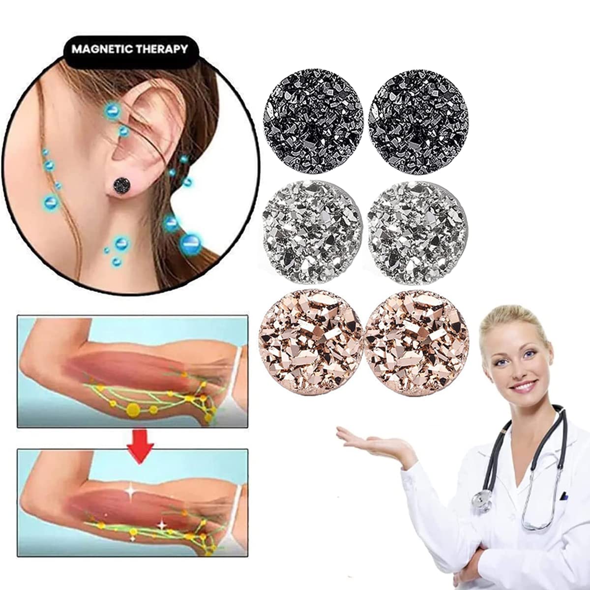 Ear Allure Magnetic Earrings, EarAllure Magnetic Earrings, Non Piercing Magnetic Acupressure vfjikiAu supplements