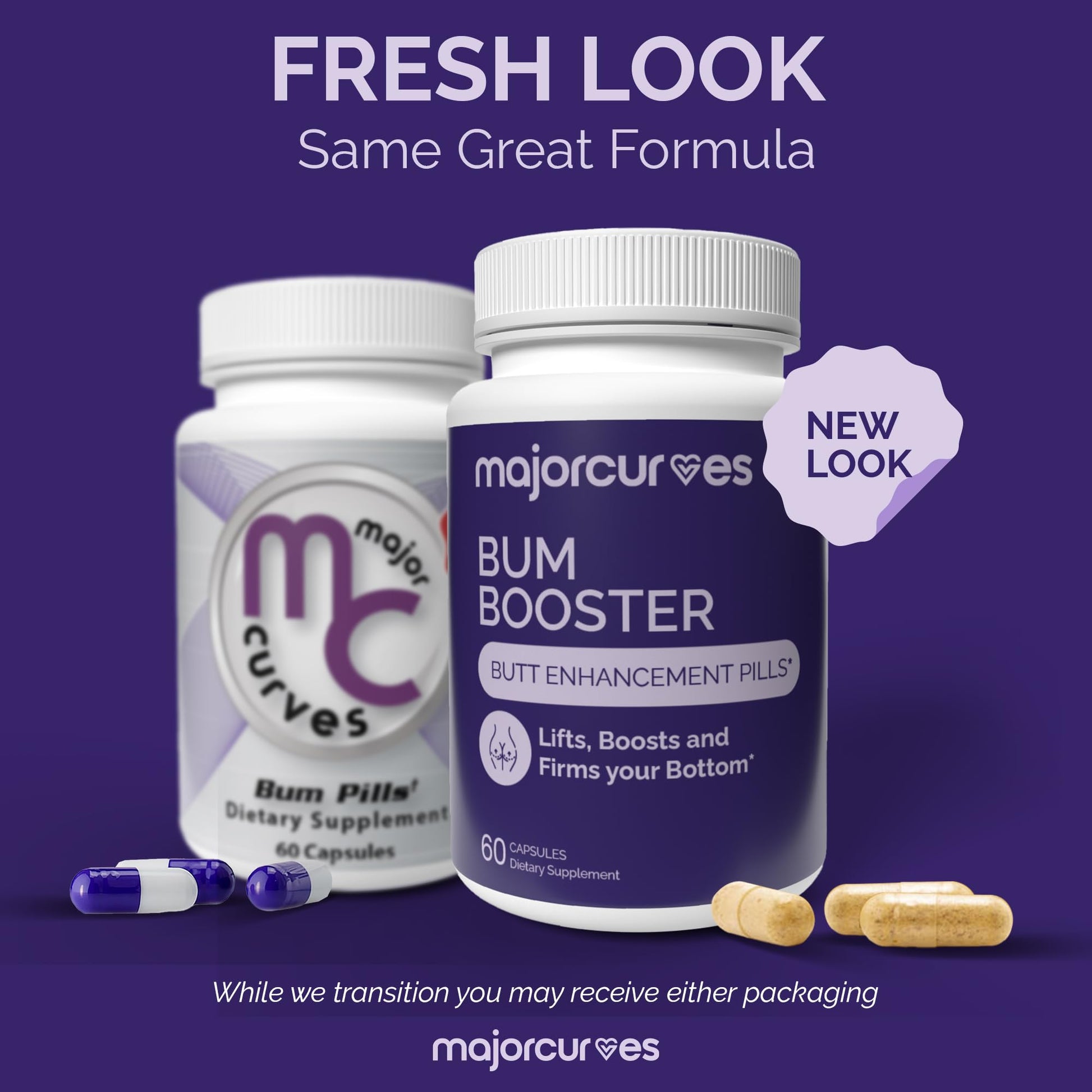 Major Curves Bum Booster Pills – Butt Enhancement for Women, Booty Growth Capsules for Bigger Bum, Curvier Hips and Glutes, Natural Brazilian Butt Lift Alternative with Fenugreek and Wild Yam Major CurvesAu supplements