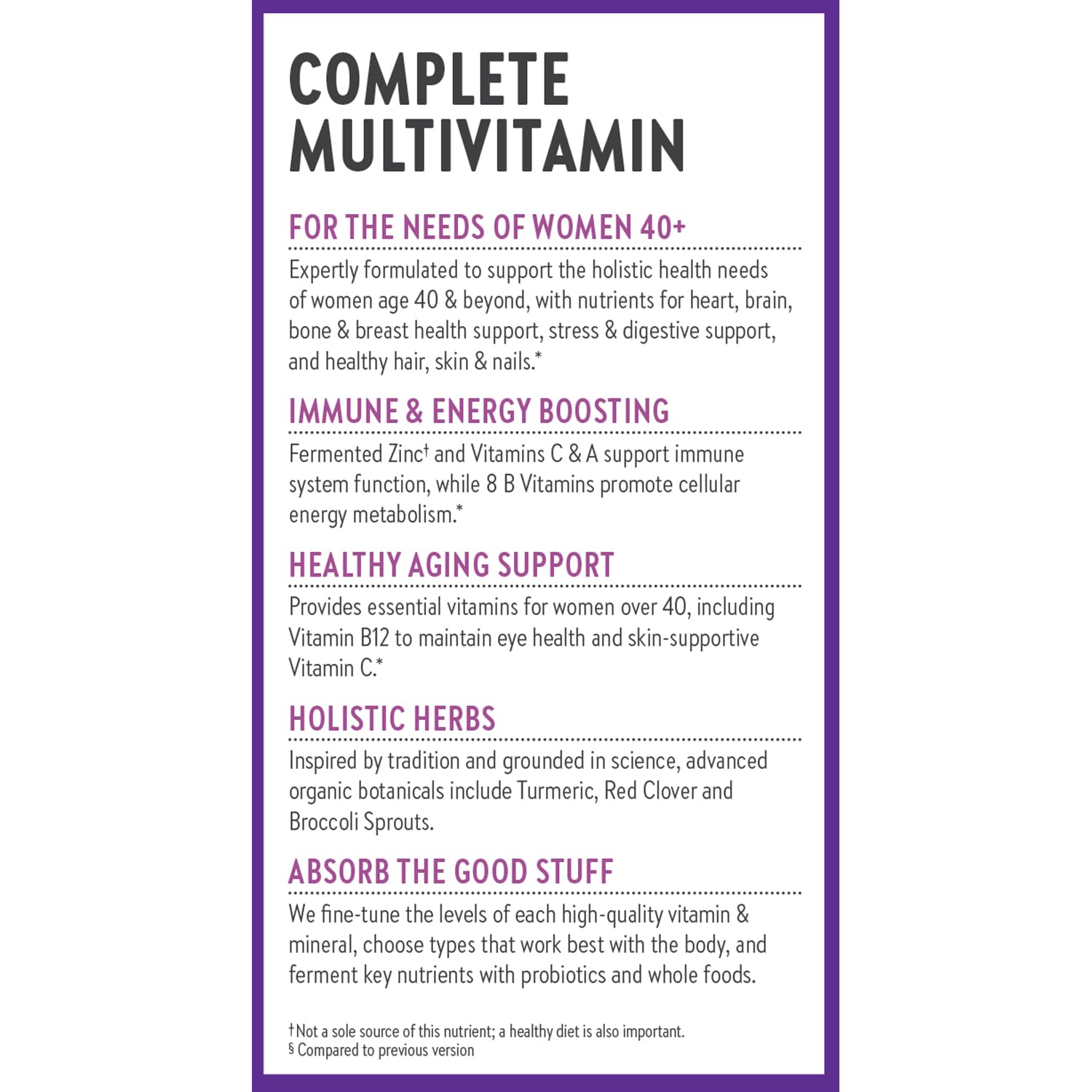 New Chapter Women's Multivitamin 40 Plus for Energy, Healthy Aging + Immune Support with 20+ Nutrients New ChapterAu supplements